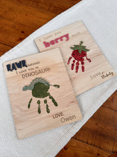 Load image into Gallery viewer, I love you in dinosaur sign