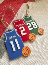 Load image into Gallery viewer, Personalized Basketball Ornament | Custom Basketball Christmas Ornament | Basketball ornament | Personalized Basketball Keepsake