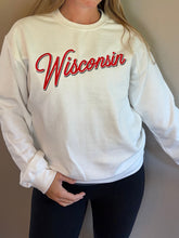 Load image into Gallery viewer, Wisconsin double script crewneck