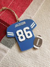 Load image into Gallery viewer, Personalized Football Ornament | Custom Football Christmas Ornament | Football ornament | Personalized Football Keepsake