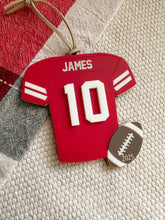 Load image into Gallery viewer, Personalized Football Ornament | Custom Football Christmas Ornament | Football ornament | Personalized Football Keepsake