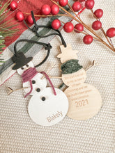 Load image into Gallery viewer, Snowman Growth Ornament