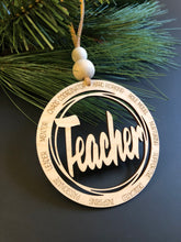 Load image into Gallery viewer, Teacher Ornament