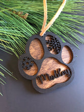 Load image into Gallery viewer, Paw Print Ornament