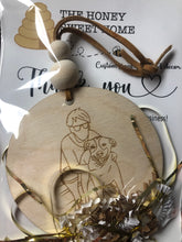 Load image into Gallery viewer, Custom Hand Drawn Ornament - Laser engraved