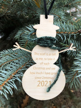 Load image into Gallery viewer, Snowman Growth Ornament