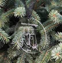 Load image into Gallery viewer, Custom Hand Drawn Ornament - Laser engraved