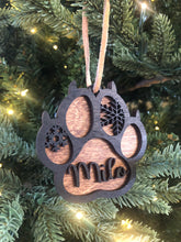 Load image into Gallery viewer, Paw Print Ornament