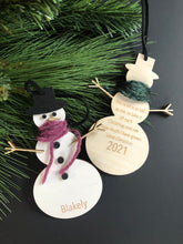 Load image into Gallery viewer, Snowman Growth Ornament