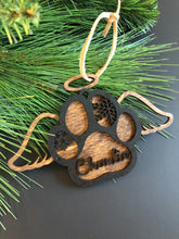 Load image into Gallery viewer, Paw Print Ornament