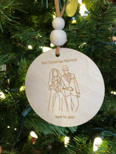 Load image into Gallery viewer, Custom Hand Drawn Ornament - Laser engraved