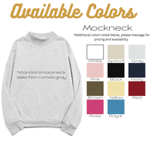 Load image into Gallery viewer, Custom Appliqué Mockneck
