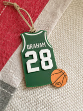 Load image into Gallery viewer, Personalized Basketball Ornament | Custom Basketball Christmas Ornament | Basketball ornament | Personalized Basketball Keepsake
