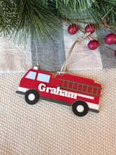 Load image into Gallery viewer, Firetruck Ornament
