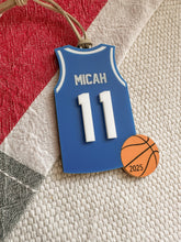 Load image into Gallery viewer, Personalized Basketball Ornament | Custom Basketball Christmas Ornament | Basketball ornament | Personalized Basketball Keepsake
