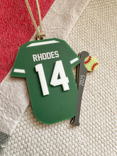 Load image into Gallery viewer, Personalized Softball Ornament | Custom Softball Christmas Ornament | Softball ornament | Personalized Softball Keepsake
