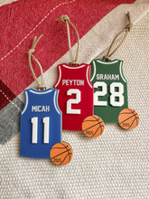Load image into Gallery viewer, Personalized Basketball Ornament | Custom Basketball Christmas Ornament | Basketball ornament | Personalized Basketball Keepsake
