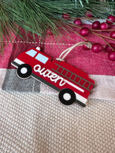 Load image into Gallery viewer, Firetruck Ornament
