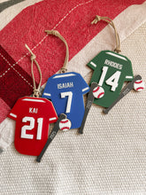 Load image into Gallery viewer, Personalized Baseball Ornament | Custom Baseball Christmas Ornament | Baseball ornament | Personalized Baseball Keepsake

