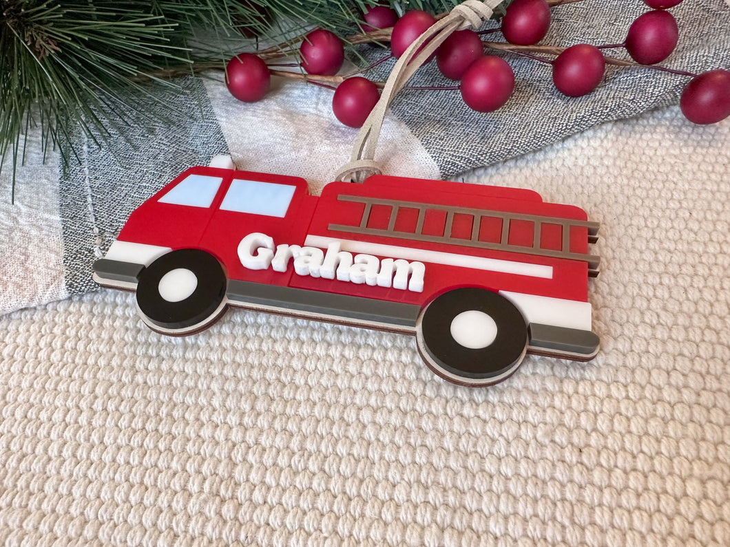 Firetruck Ornament