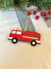 Load image into Gallery viewer, Firetruck Ornament
