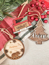 Load image into Gallery viewer, Tree Shape Name Ornament
