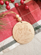 Load image into Gallery viewer, Custom Hand Drawn Ornament - Laser engraved
