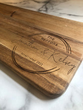 Load image into Gallery viewer, 16.5&quot; x 7.25&quot; Acacia Charcuterie Board (Custom Engraving Included)
