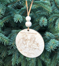 Load image into Gallery viewer, Custom Hand Drawn Ornament - Laser engraved
